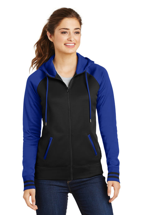 Sport-Tek ®  Women's Sport-Wick ®  Varsity Fleece Full-Zip Hooded Jacket. LST236 - Sport-Tek LST236