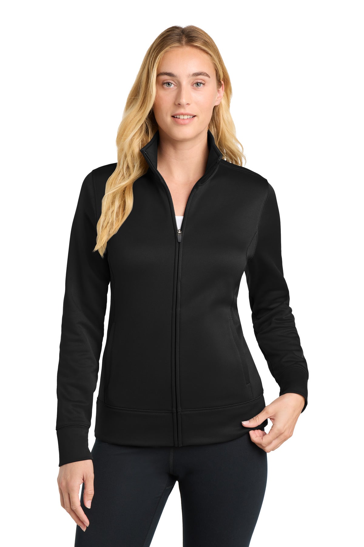 Sport-Tek ®  Women's Sport-Wick ®  Fleece Full-Zip Jacket.  LST241 - Sport-Tek LST241
