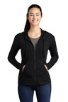 Sport-Tek  ®  Women's PosiCharge  ®  Tri-Blend Wicking Fleece Full-Zip Hooded Jacket LST293 - Sport-Tek LST293