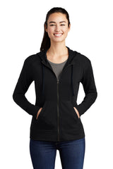 Sport-Tek  ®  Women's PosiCharge  ®  Tri-Blend Wicking Fleece Full-Zip Hooded Jacket LST293 - Sport-Tek LST293