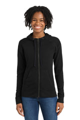 Sport-Tek LST293 Women's PosiCharge Tri-Blend Wicking Fleece Full-Zip Hooded Jacket