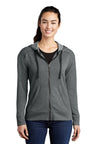 Sport-Tek  ®  Women's PosiCharge  ®  Tri-Blend Wicking Fleece Full-Zip Hooded Jacket LST293 - Sport-Tek LST293