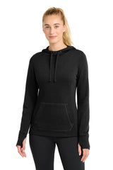 Sport-Tek LST296 Women's PosiCharge Tri-Blend Wicking Fleece Hooded Pullover