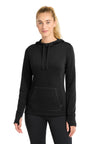 Sport-Tek LST296 Women's PosiCharge Tri-Blend Wicking Fleece Hooded Pullover