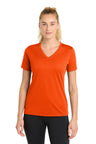 Sport-Tek LST340 Women's PosiCharge RacerMesh V-Neck Tee