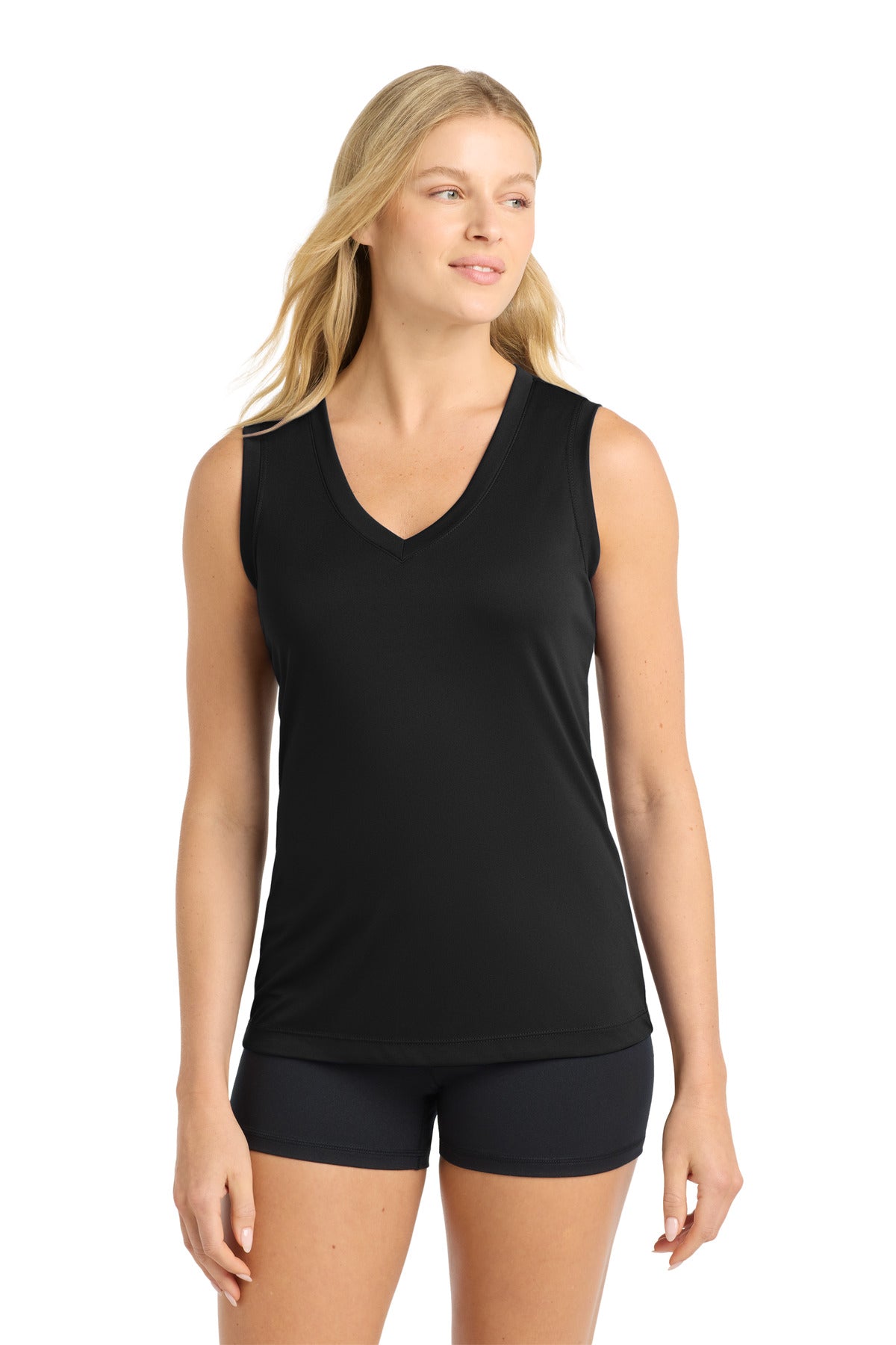 Sport-Tek ®  Women's Sleeveless PosiCharge ®  Competitor™ V-Neck Tee. LST352 - Sport-Tek LST352