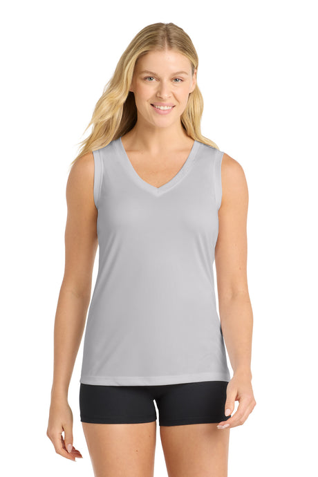 Sport-Tek ®  Women's Sleeveless PosiCharge ®  Competitor™ V-Neck Tee. LST352 - Sport-Tek LST352