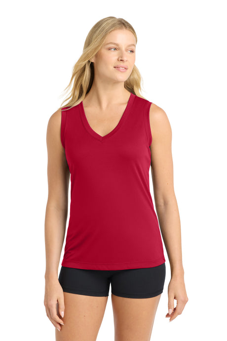 Sport-Tek LST352 Women's Sleeveless PosiCharge Competitor V-Neck Tee