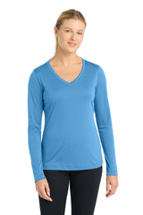 Sport-Tek ®  Women's Long Sleeve PosiCharge ®  Competitor™ V-Neck Tee. LST353LS - Sport-Tek LST353LS