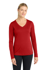 Sport-Tek ®  Women's Long Sleeve PosiCharge ®  Competitor™ V-Neck Tee. LST353LS - Sport-Tek LST353LS