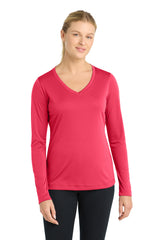 Sport-Tek ®  Women's Long Sleeve PosiCharge ®  Competitor™ V-Neck Tee. LST353LS - Sport-Tek LST353LS