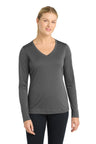 Sport-Tek ®  Women's Long Sleeve PosiCharge ®  Competitor™ V-Neck Tee. LST353LS - Sport-Tek LST353LS