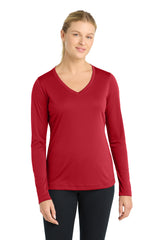Sport-Tek ®  Women's Long Sleeve PosiCharge ®  Competitor™ V-Neck Tee. LST353LS - Sport-Tek LST353LS
