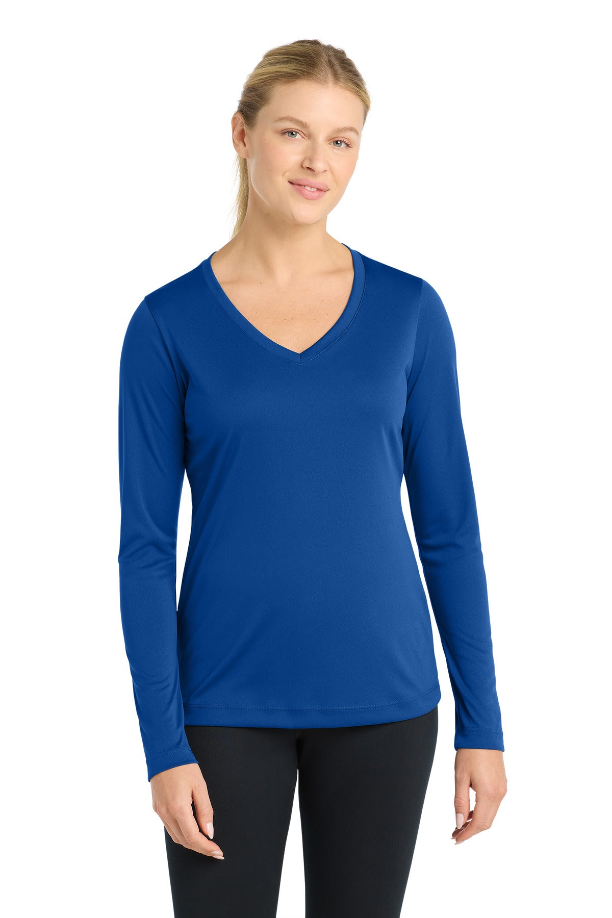 Sport-Tek LST353LS Women's Long Sleeve PosiCharge Competitor V-Neck Tee