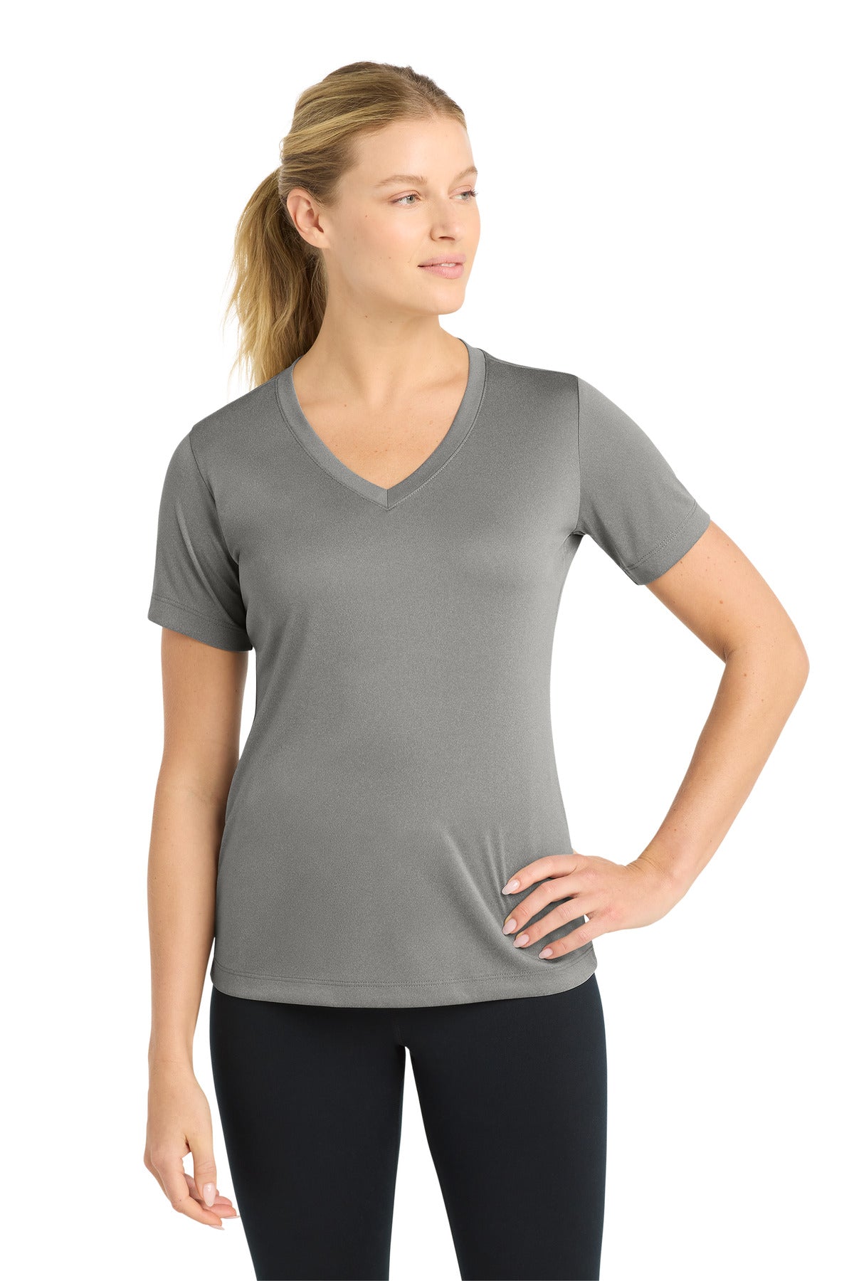 Sport-Tek ®  Women's PosiCharge ®  Competitor™ V-Neck Tee. LST353 - Sport-Tek LST353