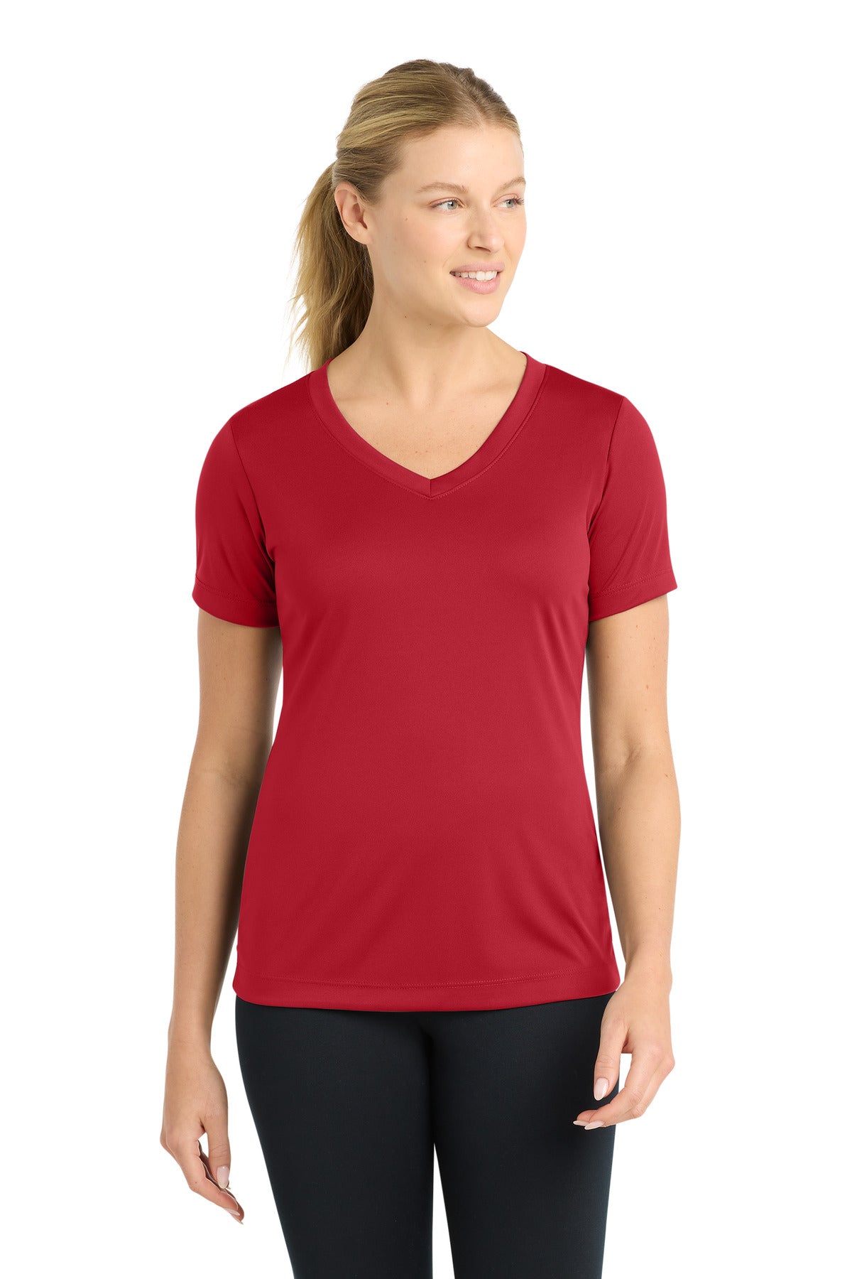 Sport-Tek LST353 Women's PosiCharge Competitor V-Neck Tee
