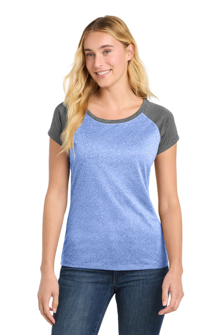 Sport-Tek  ®  Women's Heather-On-Heather Contender  ™  Scoop Neck Tee. LST362 - Sport-Tek LST362