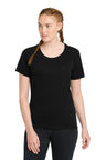 Sport-Tek  ®  Women's PosiCharge  ®  Tri-Blend Wicking Scoop Neck Raglan Tee. LST400 - Sport-Tek LST400