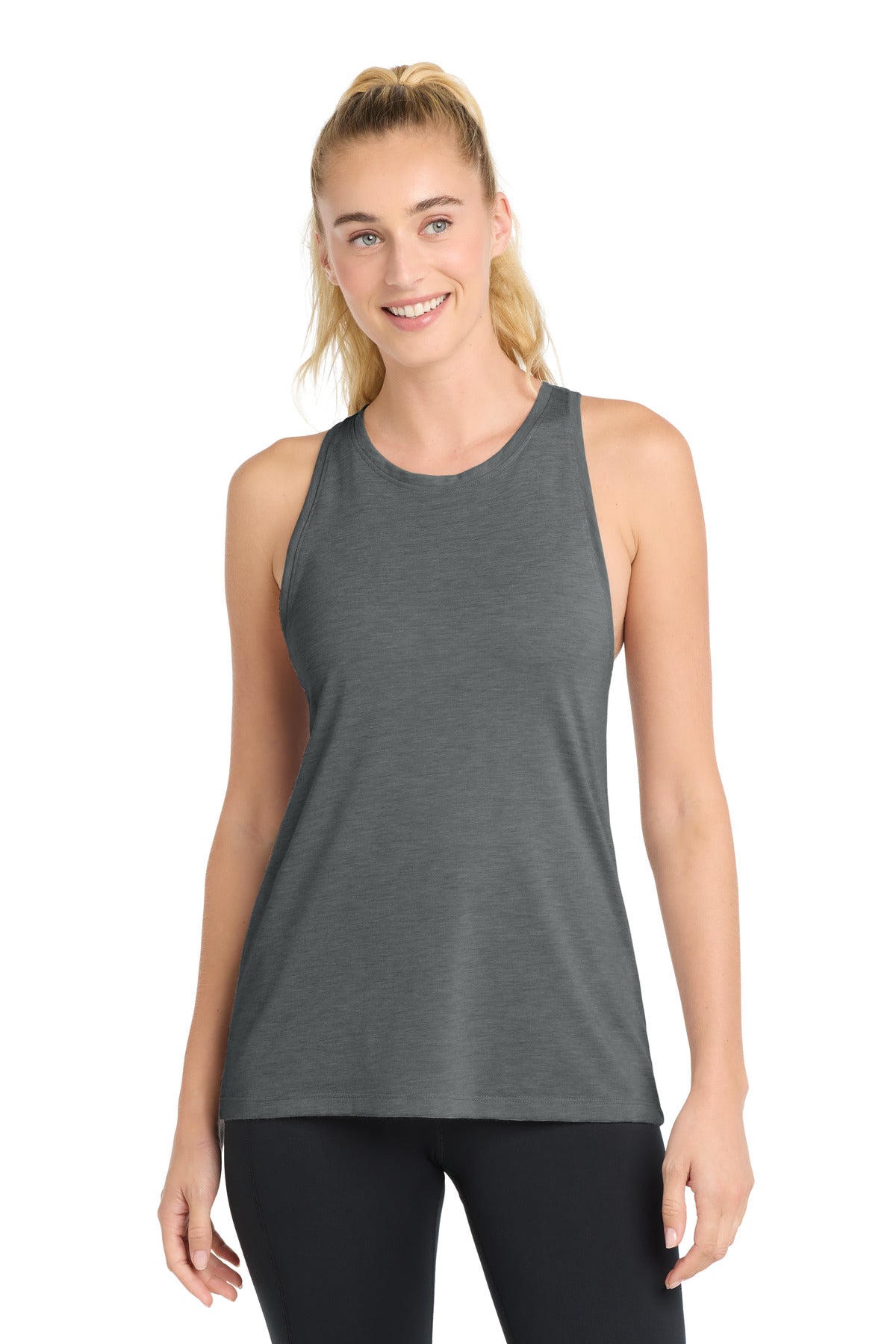 Sport-Tek LST402 Women's PosiCharge Tri-Blend Wicking Tank