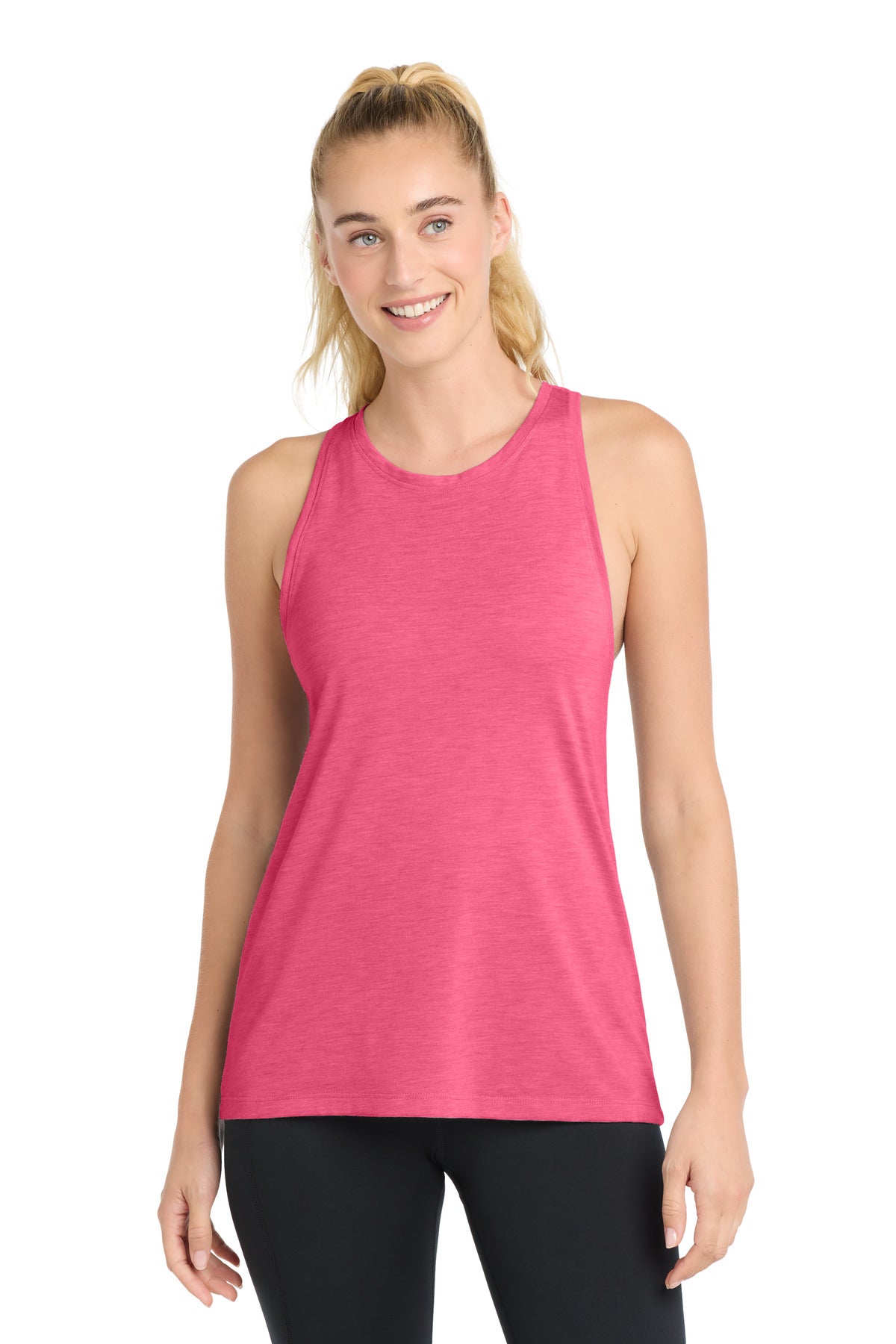 Sport-Tek LST402 Women's PosiCharge Tri-Blend Wicking Tank