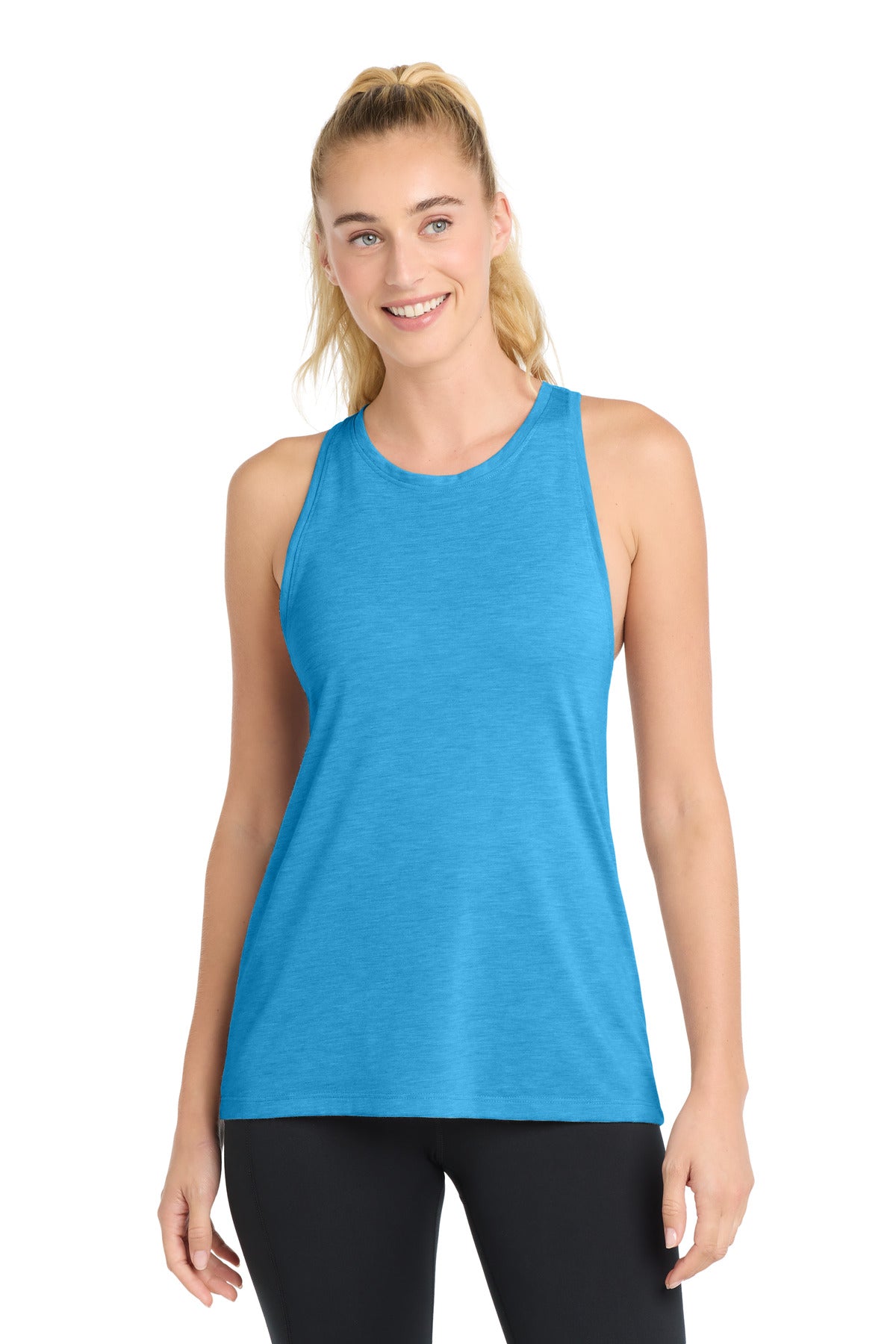 Sport-Tek  ®  Women's PosiCharge  ®  Tri-Blend Wicking Tank. LST402 - Sport-Tek LST402