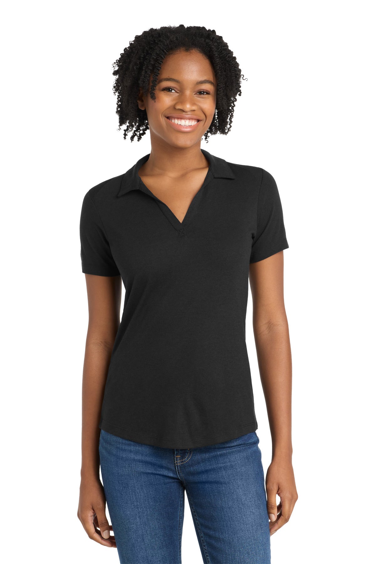 Sport-Tek LST405 Women's PosiCharge Tri-Blend Wicking Polo