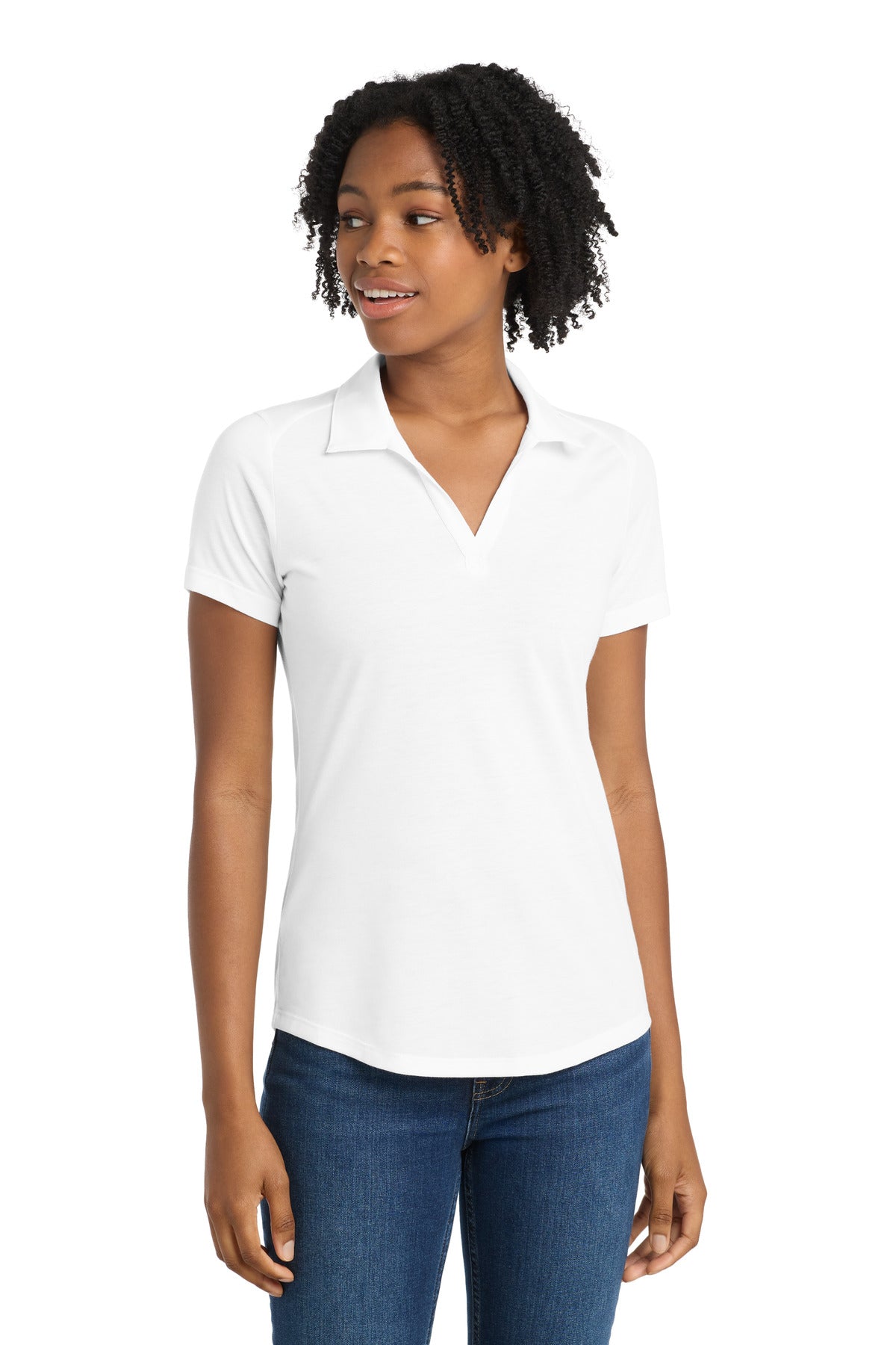 Sport-Tek  ®  Women's PosiCharge  ®  Tri-Blend Wicking Polo. LST405 - Sport-Tek LST405