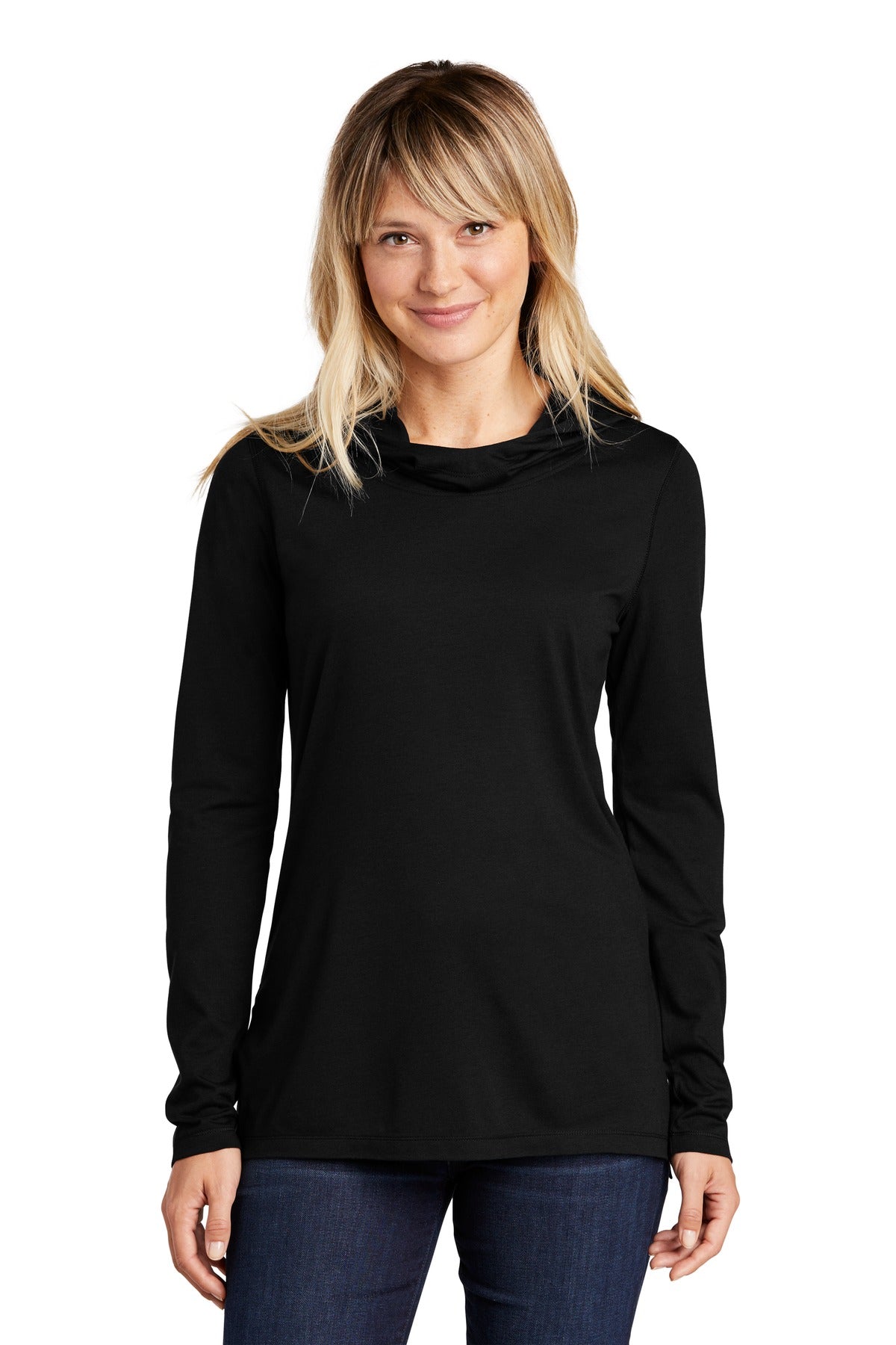 Sport-Tek ®  Women's PosiCharge  ®  Tri-Blend Wicking Long Sleeve Hoodie LST406 - Sport-Tek LST406