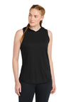 Sport-Tek LST410 Women's PosiCharge Tri-Blend Wicking Draft Hoodie Tank