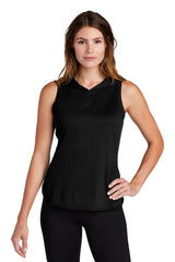 Sport-Tek  ®  Women's PosiCharge  ®  Tri-Blend Wicking Draft Hoodie Tank. LST410 - Sport-Tek LST410