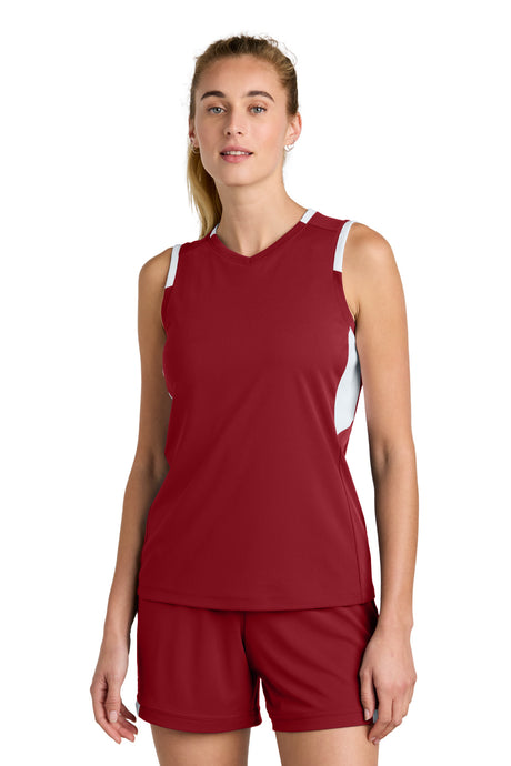 Sport-Tek LST441 Women's Club Sleeveless V-Neck