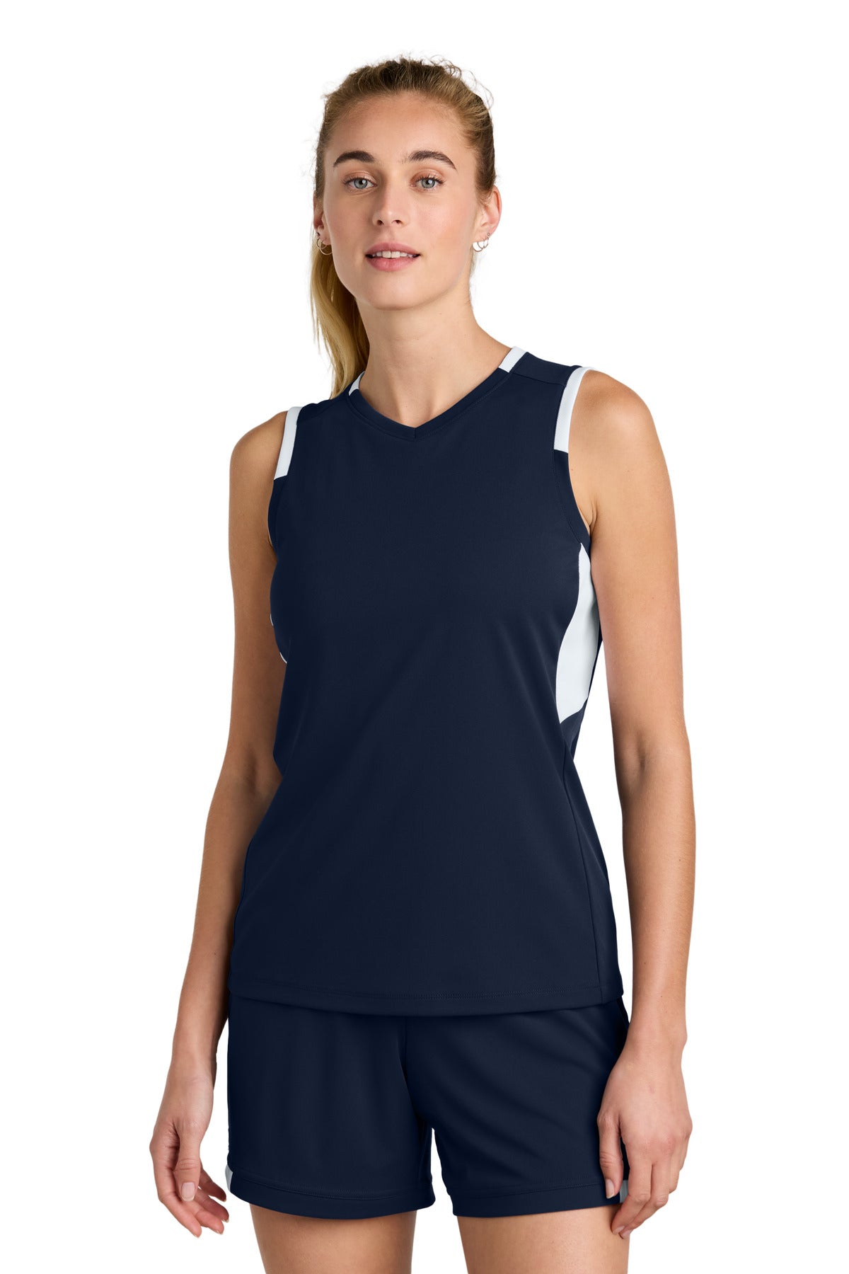 Sport-Tek LST441 Women's Club Sleeveless V-Neck
