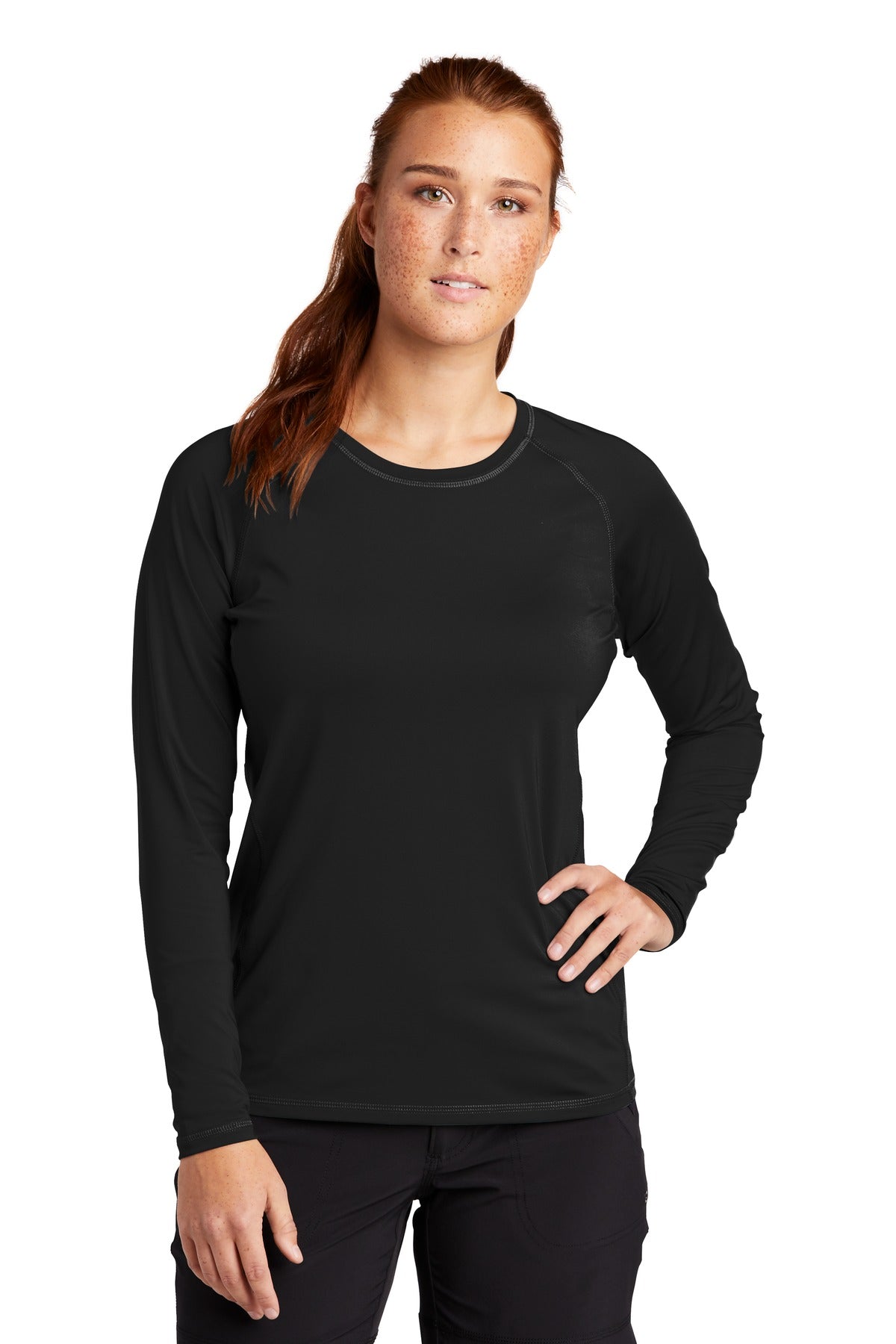 Sport-Tek  ®  Women's Long Sleeve Rashguard Tee. LST470LS - Sport-Tek LST470LS