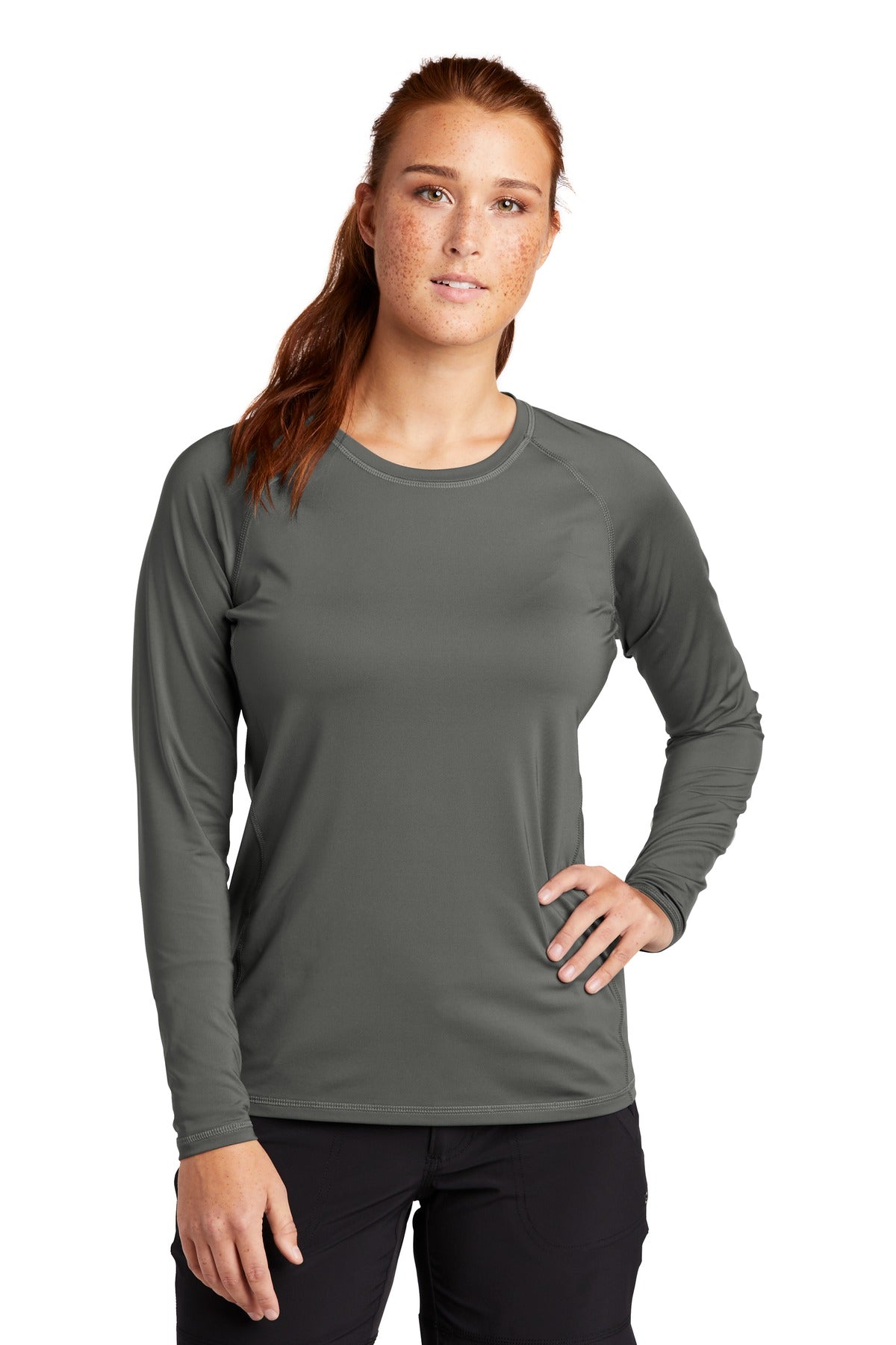 Sport-Tek  ®  Women's Long Sleeve Rashguard Tee. LST470LS - Sport-Tek LST470LS