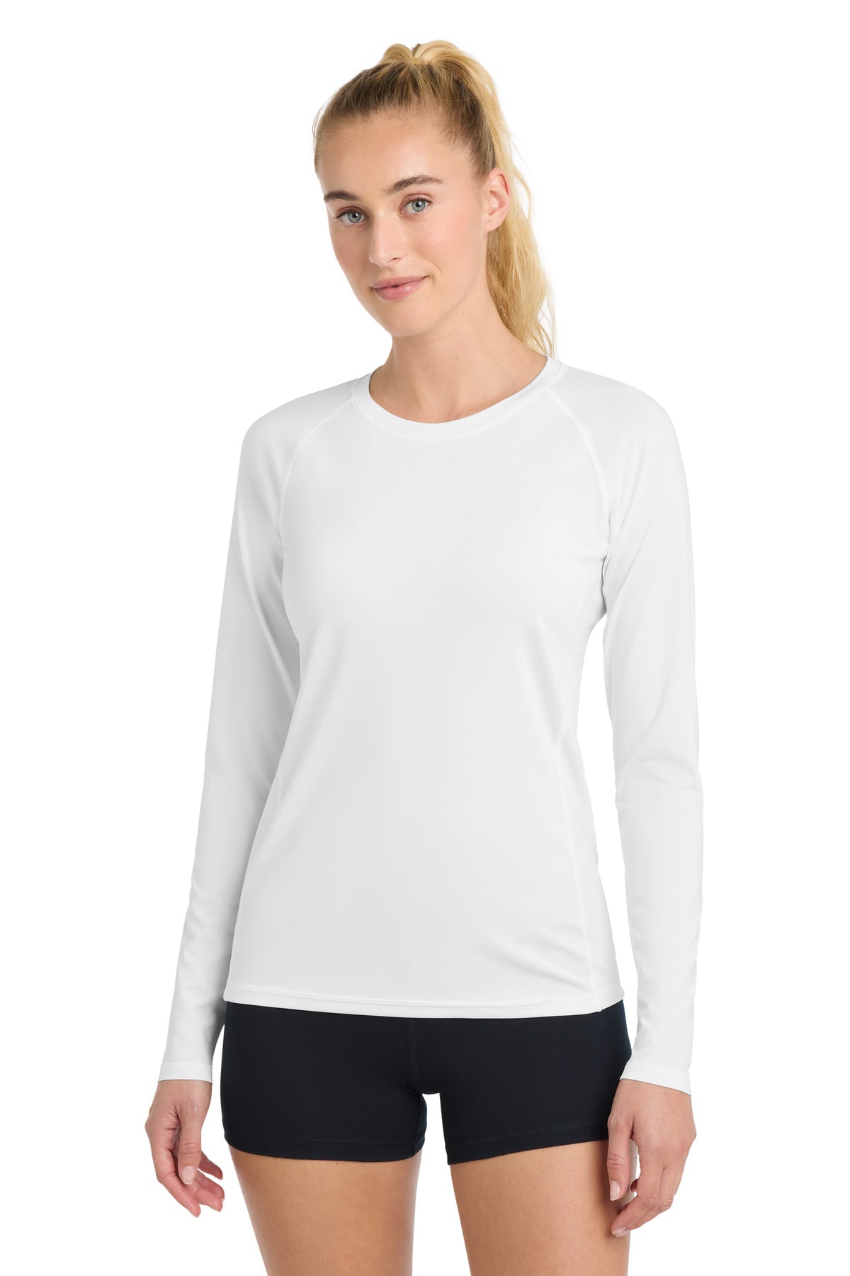 Sport-Tek  ®  Women's Long Sleeve Rashguard Tee. LST470LS - Sport-Tek LST470LS