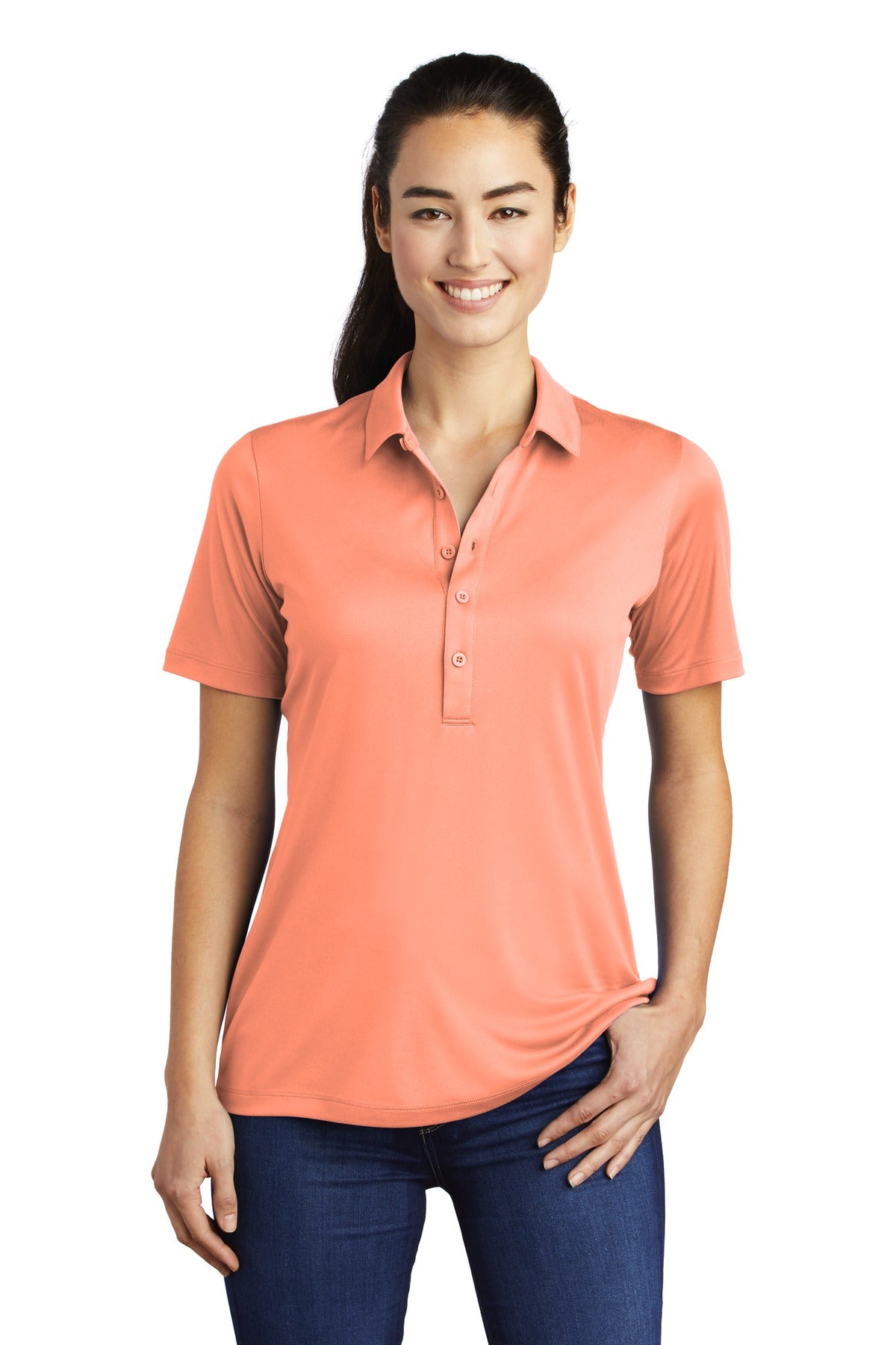 Sport-Tek ®  Women's Posi-UV  ®  Pro Polo.  LST520 - Sport-Tek LST520