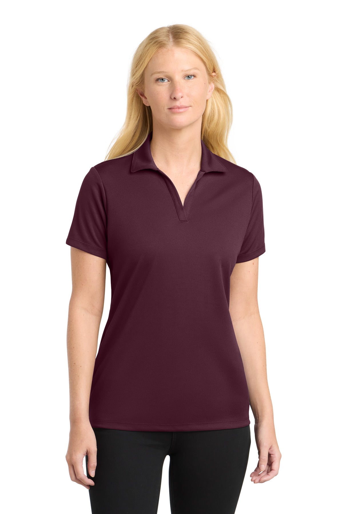 Sport-Tek LST640 Women's PosiCharge RacerMesh Polo | Wholesale Blank Performance Polos