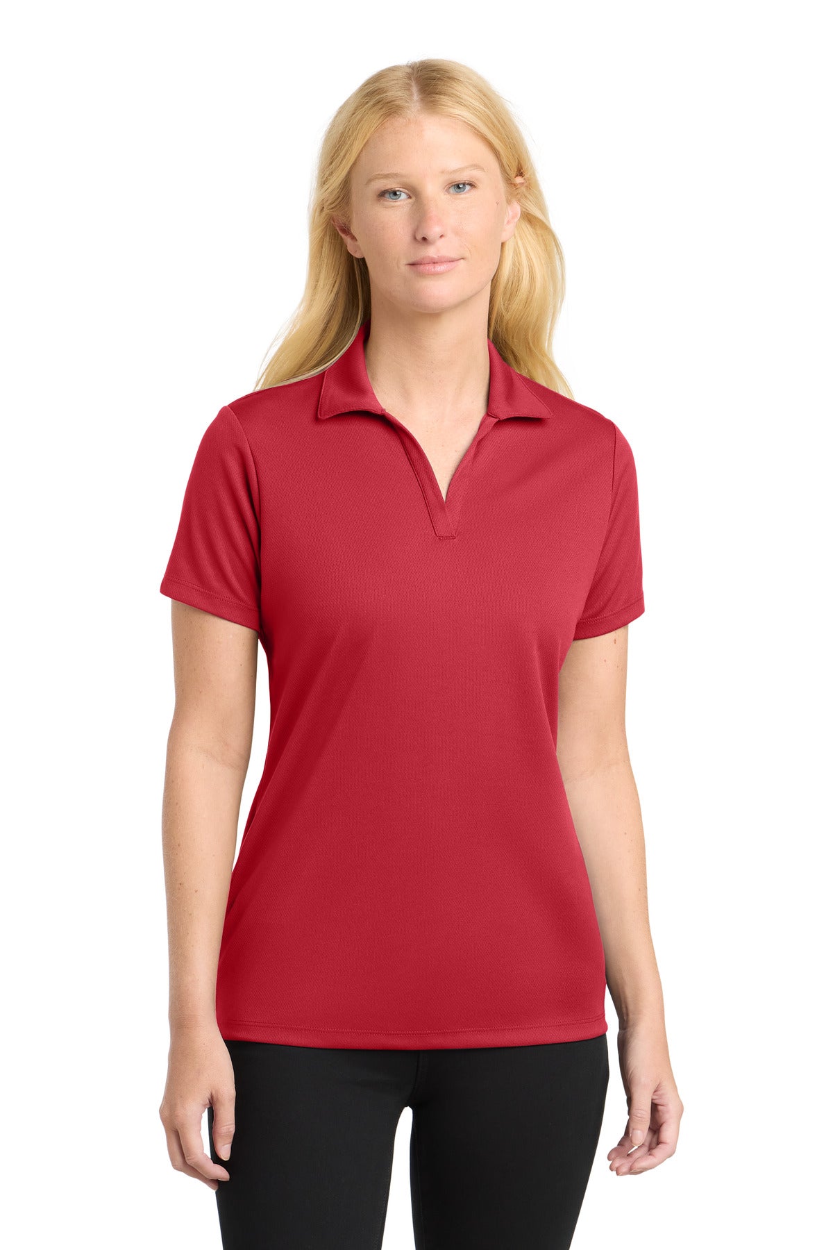 Sport-Tek LST640 Women's PosiCharge RacerMesh Polo | Wholesale Blank Performance Polos