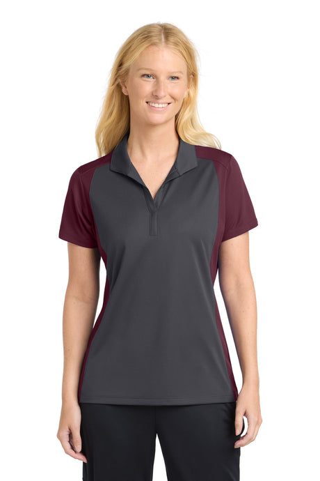 Sport-Tek LST652 Women's Colorblock Micropique Sport-Wick Polo