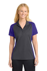 Sport-Tek LST652 Women's Colorblock Micropique Sport-Wick Polo