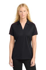Sport-Tek ®  Women's Micropique Sport-Wick ®  Piped Polo. LST653 - Sport-Tek LST653