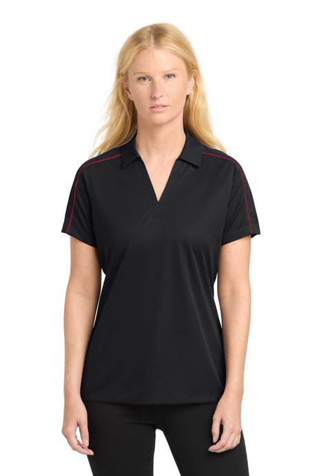 Sport-Tek ®  Women's Micropique Sport-Wick ®  Piped Polo. LST653 - Sport-Tek LST653