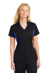 Sport-Tek ®  Women's Side Blocked Micropique Sport-Wick ®  Polo. LST655 - Sport-Tek LST655