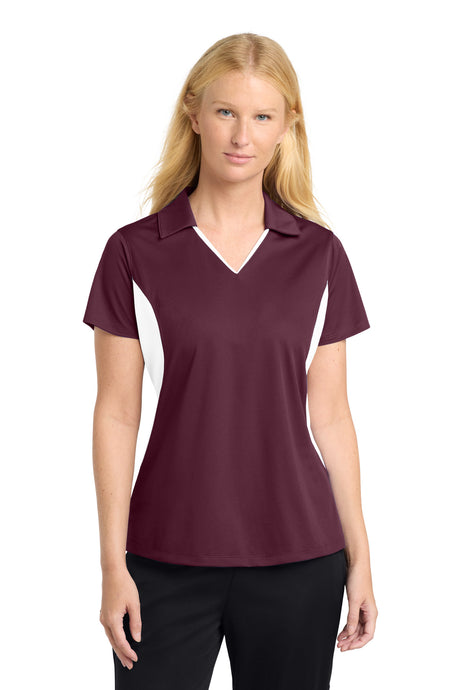 Sport-Tek ®  Women's Side Blocked Micropique Sport-Wick ®  Polo. LST655 - Sport-Tek LST655