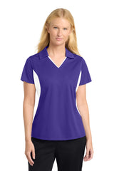 Sport-Tek ®  Women's Side Blocked Micropique Sport-Wick ®  Polo. LST655 - Sport-Tek LST655
