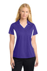 Sport-Tek ®  Women's Side Blocked Micropique Sport-Wick ®  Polo. LST655 - Sport-Tek LST655