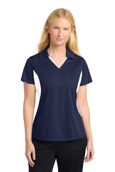 Sport-Tek ®  Women's Side Blocked Micropique Sport-Wick ®  Polo. LST655 - Sport-Tek LST655