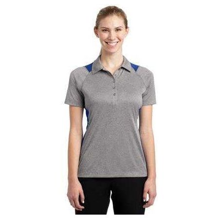 Ladies Heather Colorblock Contender Polo DRI-EQUIP Polos and Knits