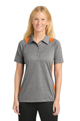 Sport-Tek LST665 Women's Heather Colorblock Contender Polo