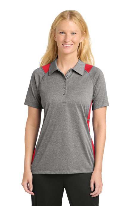 Sport-Tek ®  Women's Heather Colorblock Contender ™  Polo. LST665 - Sport-Tek LST665